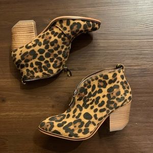 Leopard Cheetah print booties